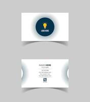 Creative modern name card and business card template design. vector