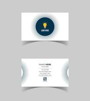 Creative modern name card and business card template design. vector