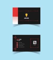 Creative modern name card and business card template design. vector