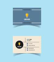 Creative modern name card and business card template design vector