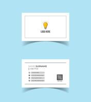 Creative modern name card and business card template design vector