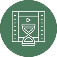 Duration Line Multi Circle Icon vector