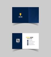 Creative modern name card and business card template design. vector