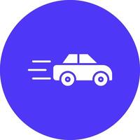 Car Speed Glyph Multi Circle Icon vector
