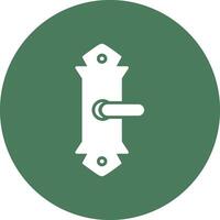 Door Handle Glyph Multi Circle Icon vector