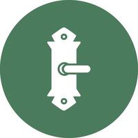 Door Handle Glyph Multi Circle Icon vector