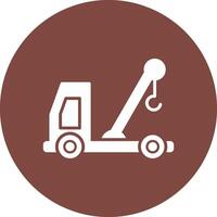 Lift Truck Glyph Multi Circle Icon vector