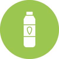 Milk Bottle Glyph Multi Circle Icon vector