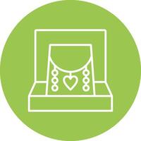 Necklace Line Multi Circle Icon vector