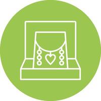 Necklace Line Multi Circle Icon vector