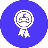 Reward Glyph Multi Circle Icon vector