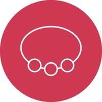 Bangle Line Multi Circle Icon vector