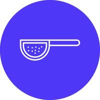 Sieves Line Multi Circle Icon vector