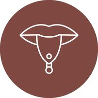 Piercing Line Multi Circle Icon vector