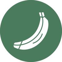 plátano glifo multi circulo icono vector