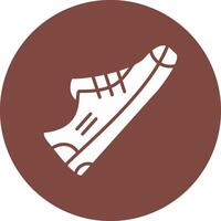 Shoe Glyph Multi Circle Icon vector