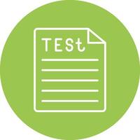 Test Line Multi Circle Icon vector