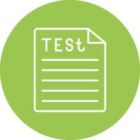 Test Line Multi Circle Icon vector