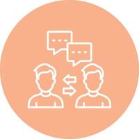 Communication Line Multi Circle Icon vector
