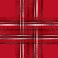 Softness wool patterned tuxtile Red Scottish Check soft design for prints. Repeated scottish flannel. Madras fabric vector