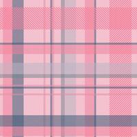 A pink ScottishPlaid seamless pattern. and Check soft design for prints. Repeated scottish flannel. Madras fabric. Softness wool patterned tuxtiles vector