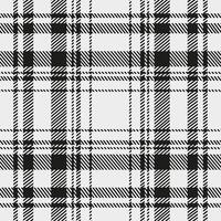 A Black and White colors tartan plaid Scottish seamless pattern.Texture from plaid, tablecloths, clothes, shirts, dresses, paper, bedding, blanket , illustration vector