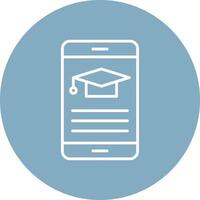 Elearning Line Multi Circle Icon vector