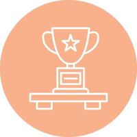 Trophy Line Multi Circle Icon vector