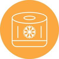 Air Filter Line Multi Circle Icon vector