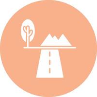 Flora Glyph Multi Circle Icon vector