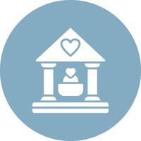 Hall Glyph Multi Circle Icon vector