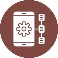 Task Glyph Multi Circle Icon vector