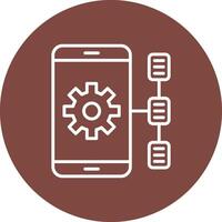 Task Line Multi Circle Icon vector
