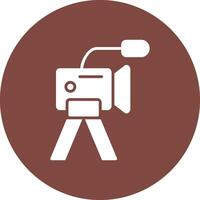 Camera Glyph Multi Circle Icon vector