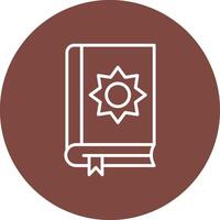 Holy Book Line Multi Circle Icon vector