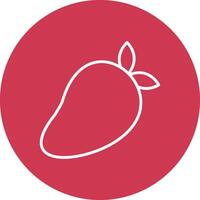 Mango Line Multi Circle Icon vector