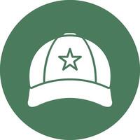 Cap Glyph Multi Circle Icon vector
