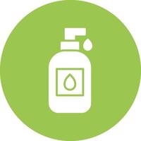 Liquid Soap Glyph Multi Circle Icon vector