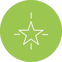 Star Line Multi Circle Icon vector