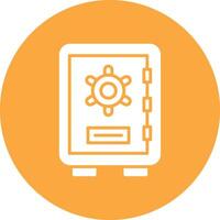 Safety Box Glyph Multi Circle Icon vector