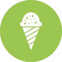 helado glifo multi circulo icono vector