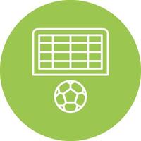 Football Goal Line Multi Circle Icon vector