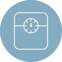 Weight Scale Line Multi Circle Icon vector