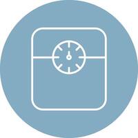 Weight Scale Line Multi Circle Icon vector