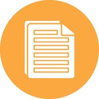 File Glyph Multi Circle Icon vector