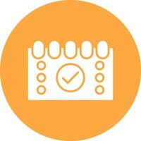 Tasks Glyph Multi Circle Icon vector
