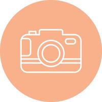 Camera Line Multi Circle Icon vector