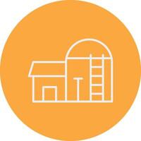 Silo Line Multi Circle Icon vector