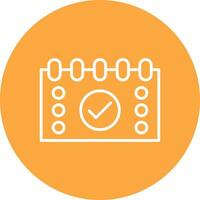 Tasks Line Multi Circle Icon vector