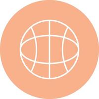 Globe Line Multi Circle Icon vector